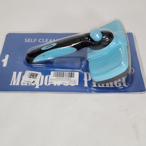 Slicker Brush for Dogs and Cats, Pet Grooming Massages Self-Cleaning - Picture 4 of 5